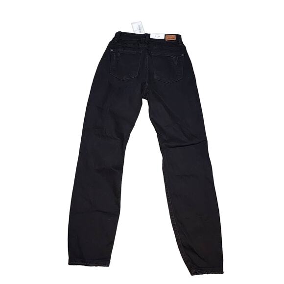 NWT Judy Blue High Waist Destroyed Boyfriend Fit Black Jeans Women's Size 0/24 - Picture 4 of 7